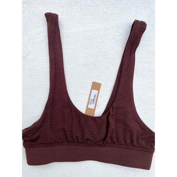 NWT Skims Women's Soft Stretch Pullover Bralette Bra Cocoa BR-BRA-0617 Size XXS - Picture 1 of 7